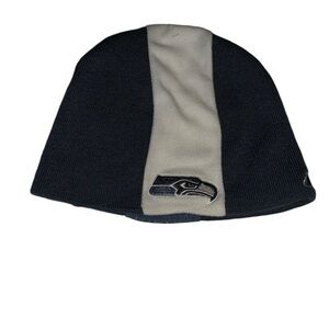 Vtg Seattle Seahawks Reebok Players Sideline team streak Hat Beanie Cap skull